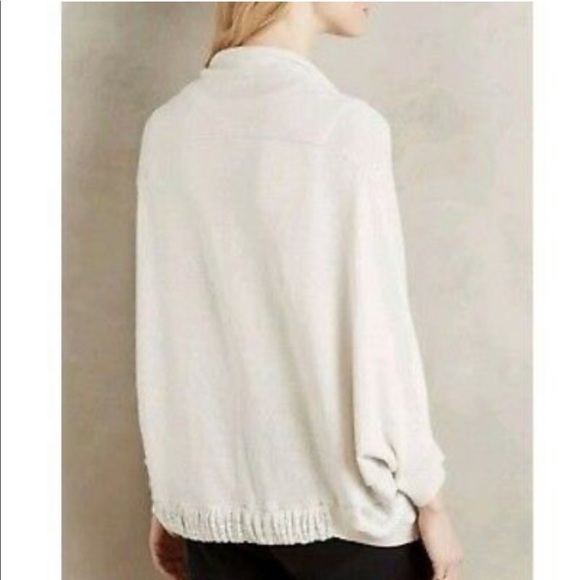 Anthropologie Moth Zip Front Cardigan Sweater Wrap - Picture 4 of 6